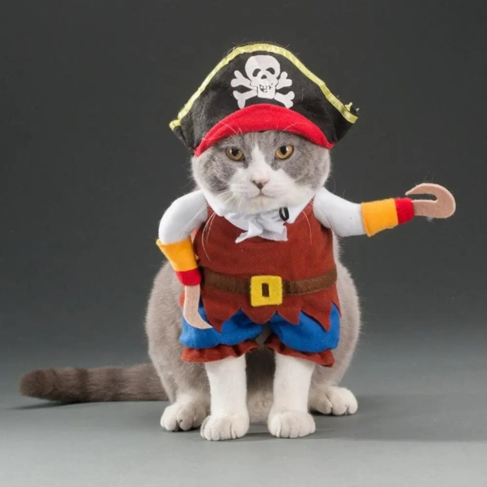 Funny Pirate Cat Costume