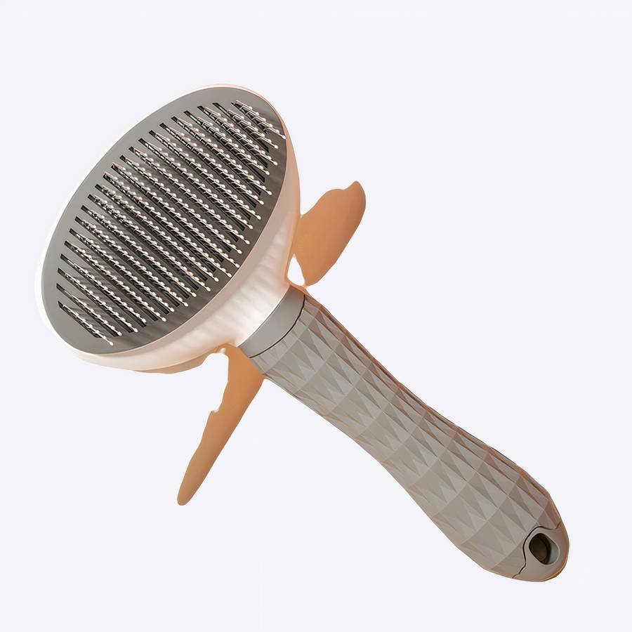 Self Cleaning Dog Grooming Brush for Shedding Control and Easy Coat Maintenance