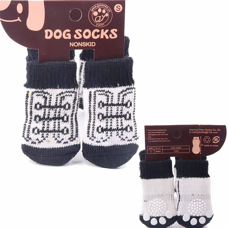 Multicolor Warm Cotton Dog Booties Cozy Pet Slippers for Small to Large Dogs