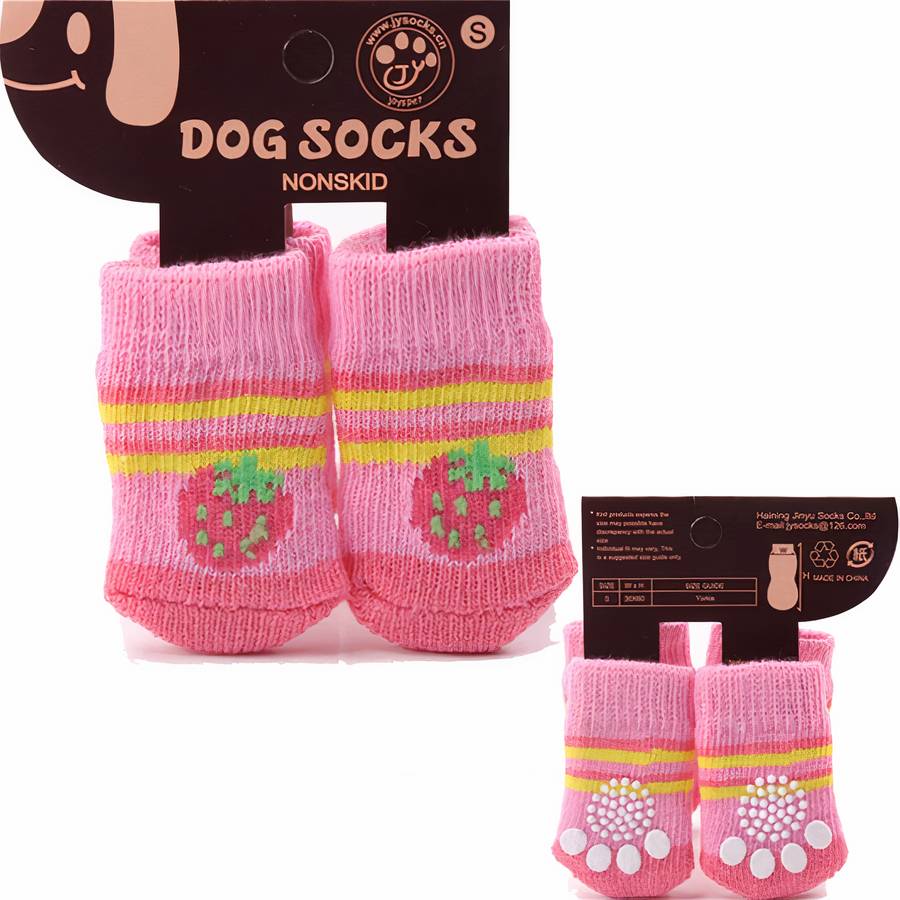 Multicolor Warm Cotton Dog Booties Cozy Pet Slippers for Small to Large Dogs