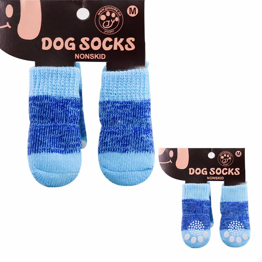 Multicolor Cotton Dog Slippers Soft Cozy Pet Socks for Indoor Use