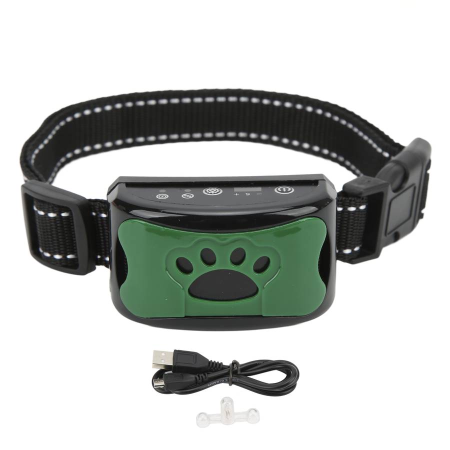 Dog Paw Print Anti Bark Collar Adjustable No Barking Training Device