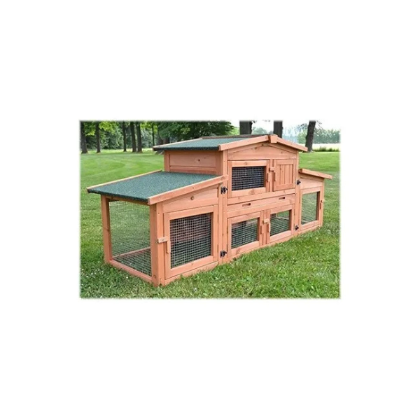 Outdoor Rabbit Hutch Cage 185x51x75cm Large Rabbit Hutch with Run