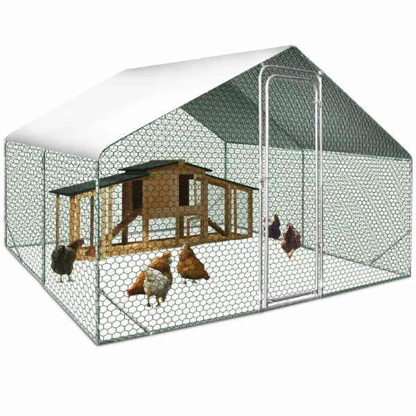 Chicken Coop Run 97 Sq Ft 3x3 Ft Galvanized Steel Wire Mesh Pen