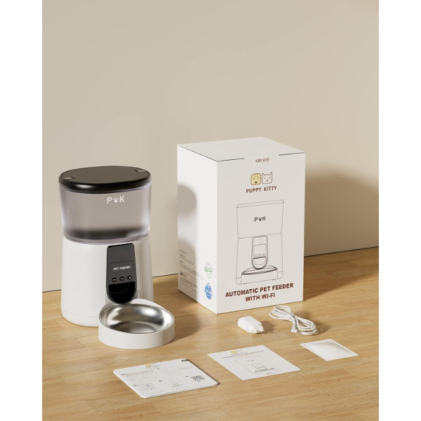 Smart Connected Cat Food Dispenser Automatic Dry Cat Food Feeder for Cats