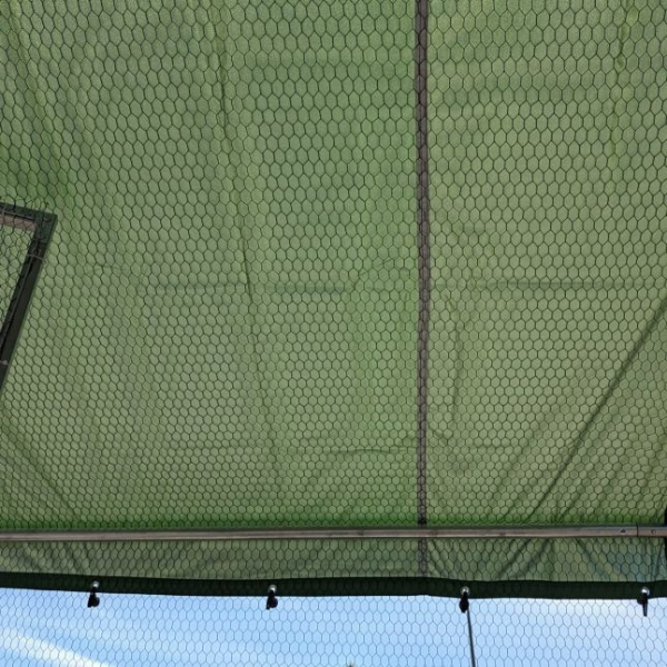 Chicken Coop Run - 65 Sq Ft 38mm Wire Mesh 2x3x7.4ft Galvanized Steel