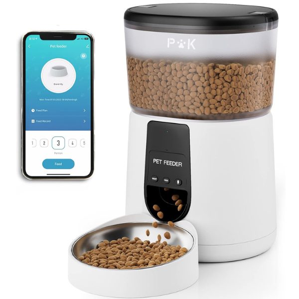 Smart Connected Cat Food Dispenser Automatic Dry Cat Food Feeder for Cats