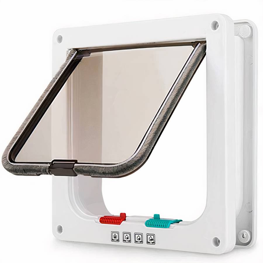Dog Flap Door Pet Door for Dogs with Easy Install and Secure Lock