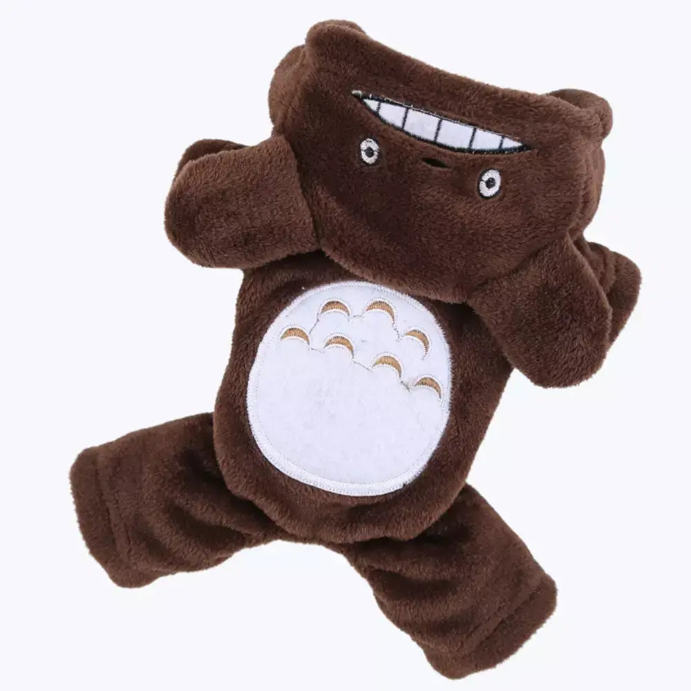 Fleece Cat Costume Warm Pet Outfit for Cats Cozy Cat Clothes