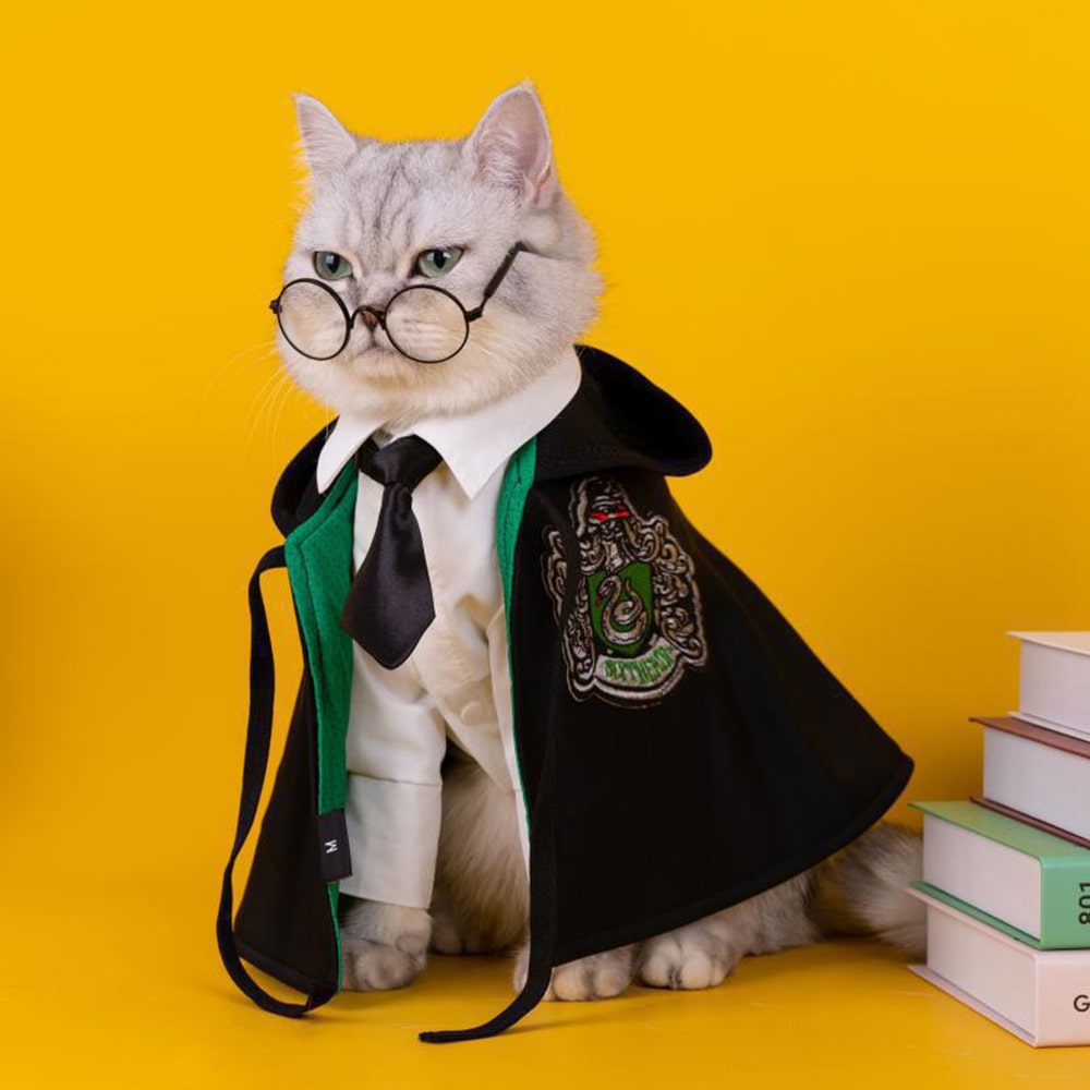 Harry Potter Pet Costume Cape for Cats and Dogs Magical Cloak Dress Up