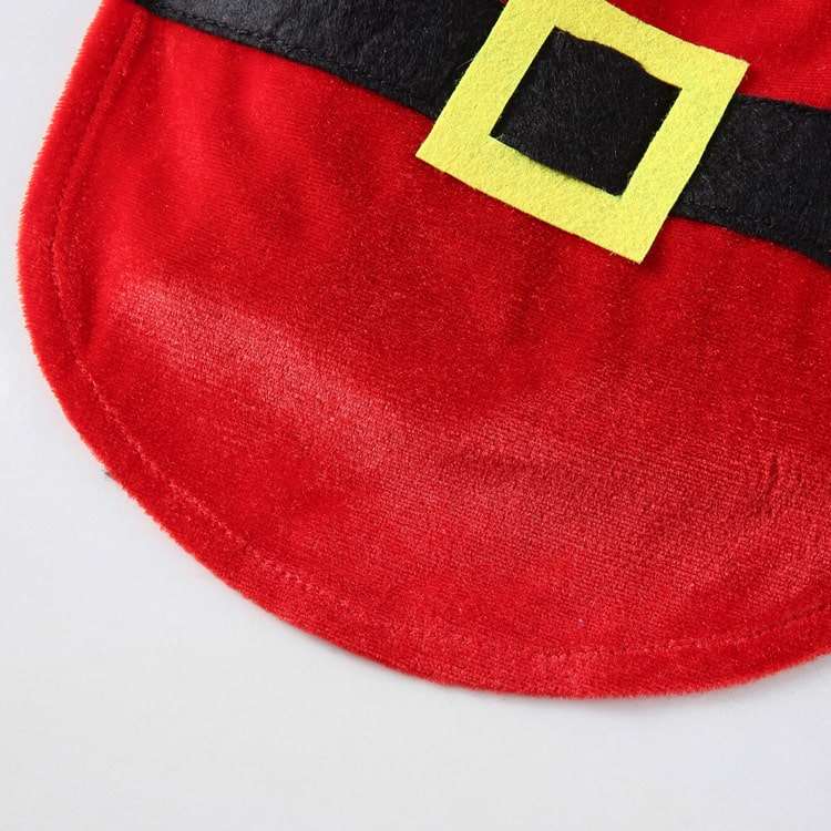 Santa Claus Costume for Cats and Dogs Holiday Pet Outfit
