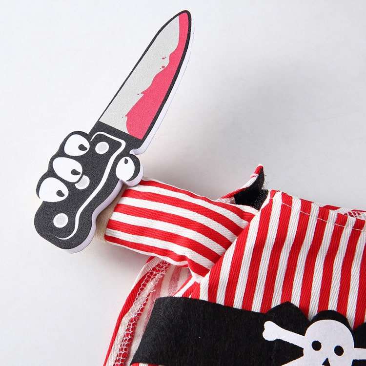 Pet Costume for Cat and Dog Pirate Outfit Pirate Dress Up for Pets