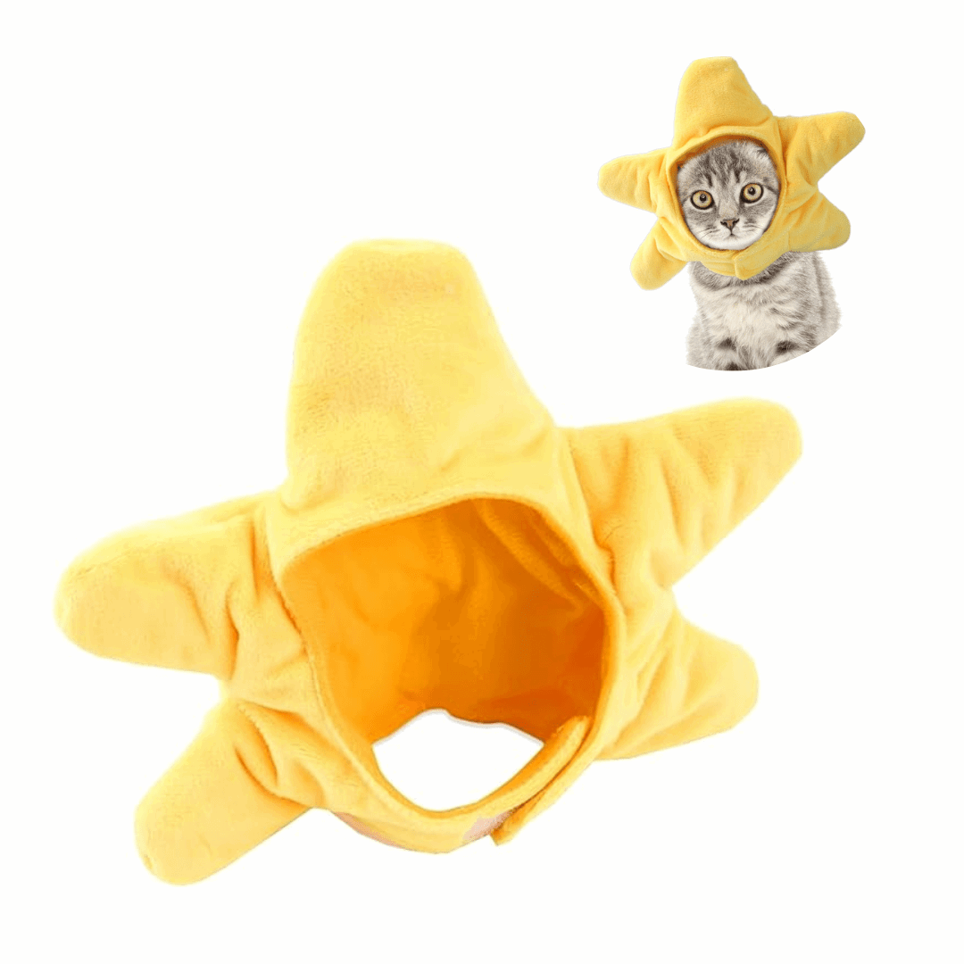 Cat Head Costume Hat Pet Headwear for Cats Halloween Dress Up