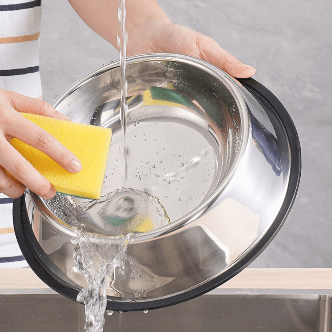 Stainless Steel Pet Bowl Durable Dog Cat Food Water Dish