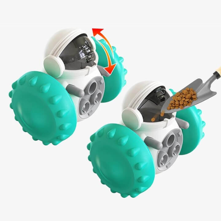 Astronaut Kibble Dispenser Pet Toy Interactive Treat Feeder