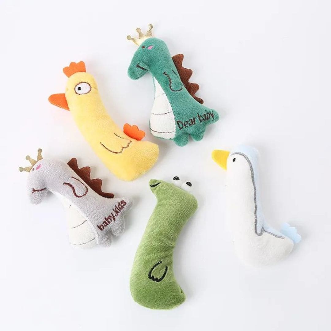 Mini Plush Cat Toys Soft Small Plushies for Cats Interactive Kitty Toys