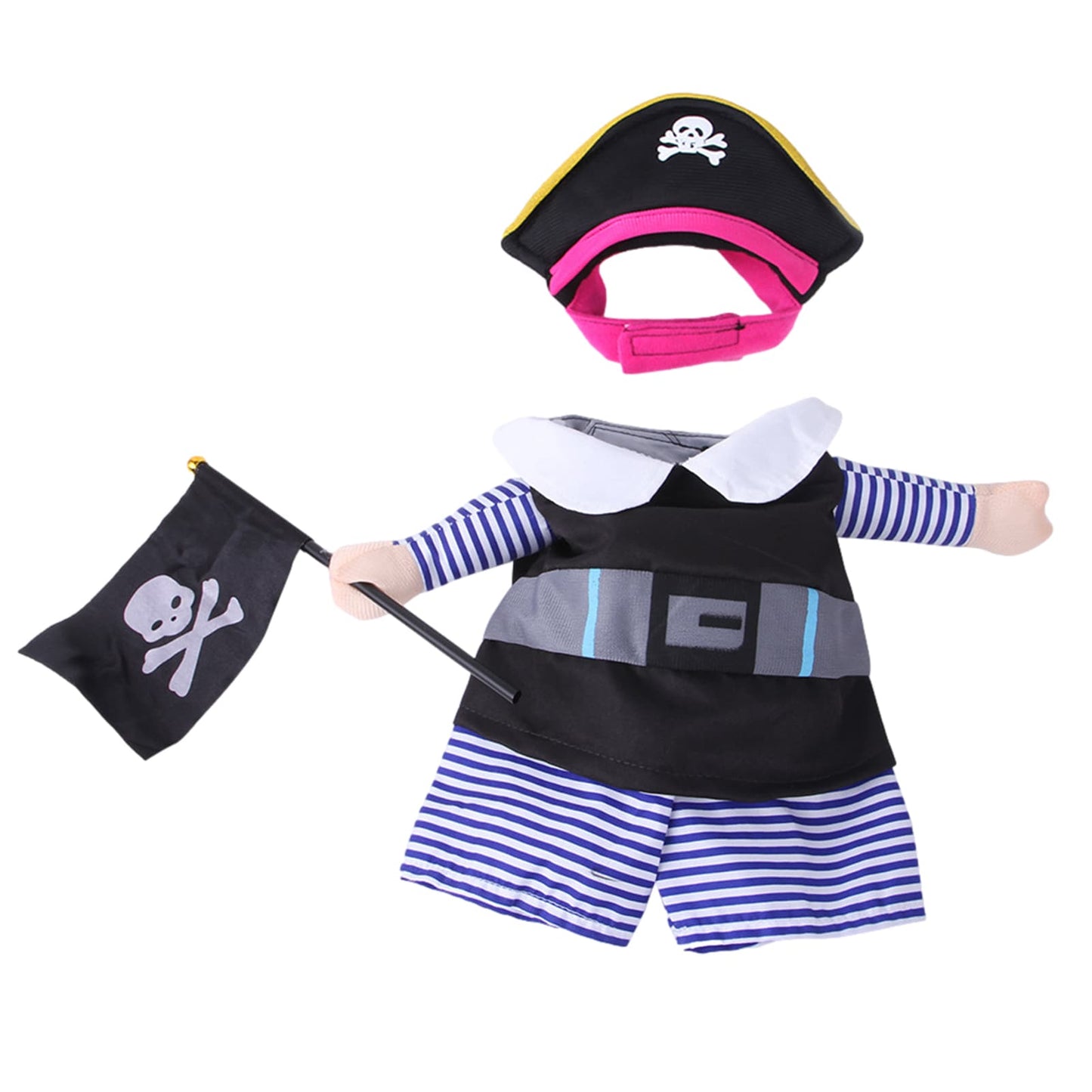 Pirate Costume for Dogs and Cats Set of 2