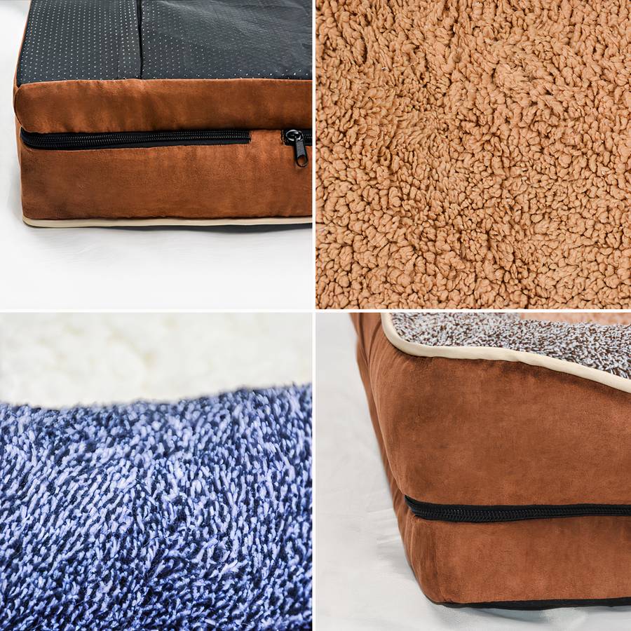 Elegant Brown and Beige Dog Sofa Pet Couch Comfortable Stylish