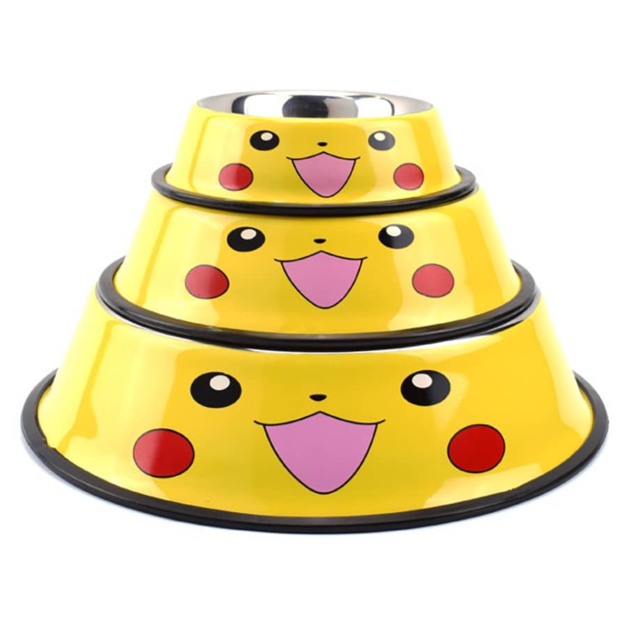 Pikachu Pet Bowl Durable Dog Cat Food Dish