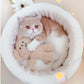 Japanese Style Cat Bed Plush Cozy Pet Sleeping Mat