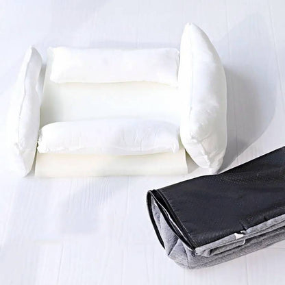 Plush Furry Dog Couch Soft Pet Sofa Bed