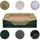 Elegant Green and Beige Dog Sofa Pet Bed Couch