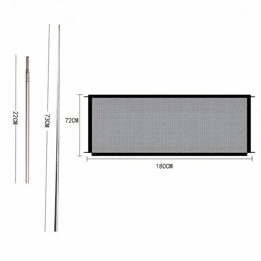 Dog Mesh Barrier Gate Pet Safety Gate for Dogs