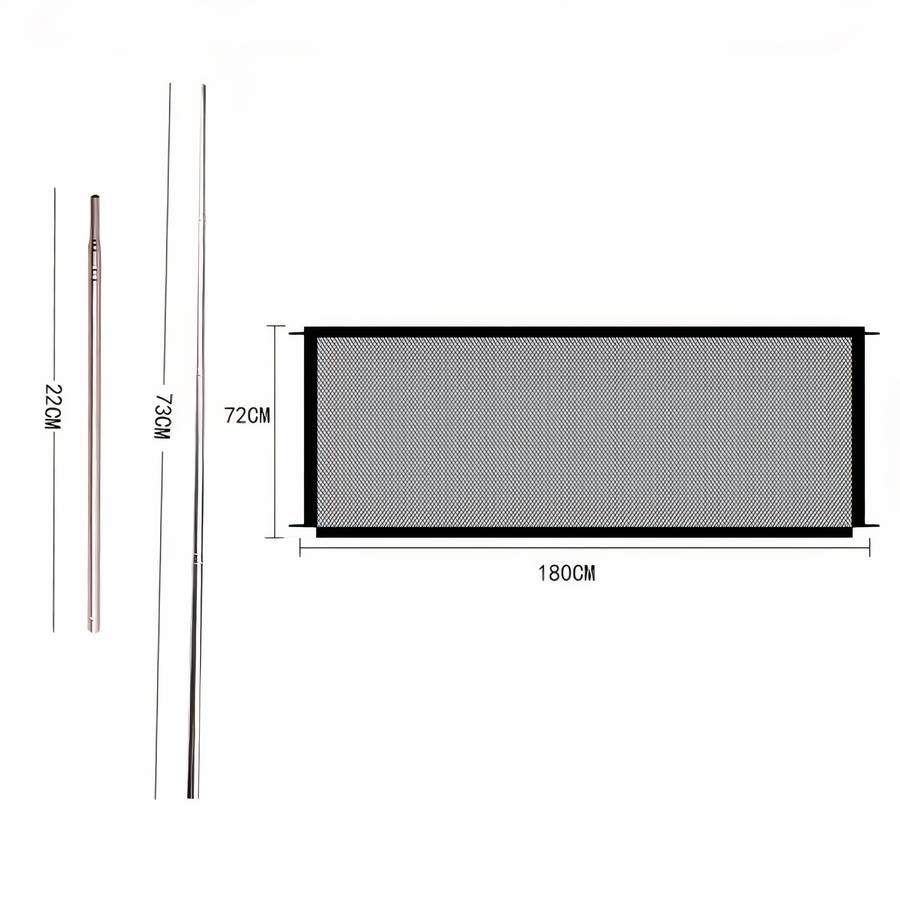 Dog Mesh Barrier Gate Pet Safety Gate for Dogs
