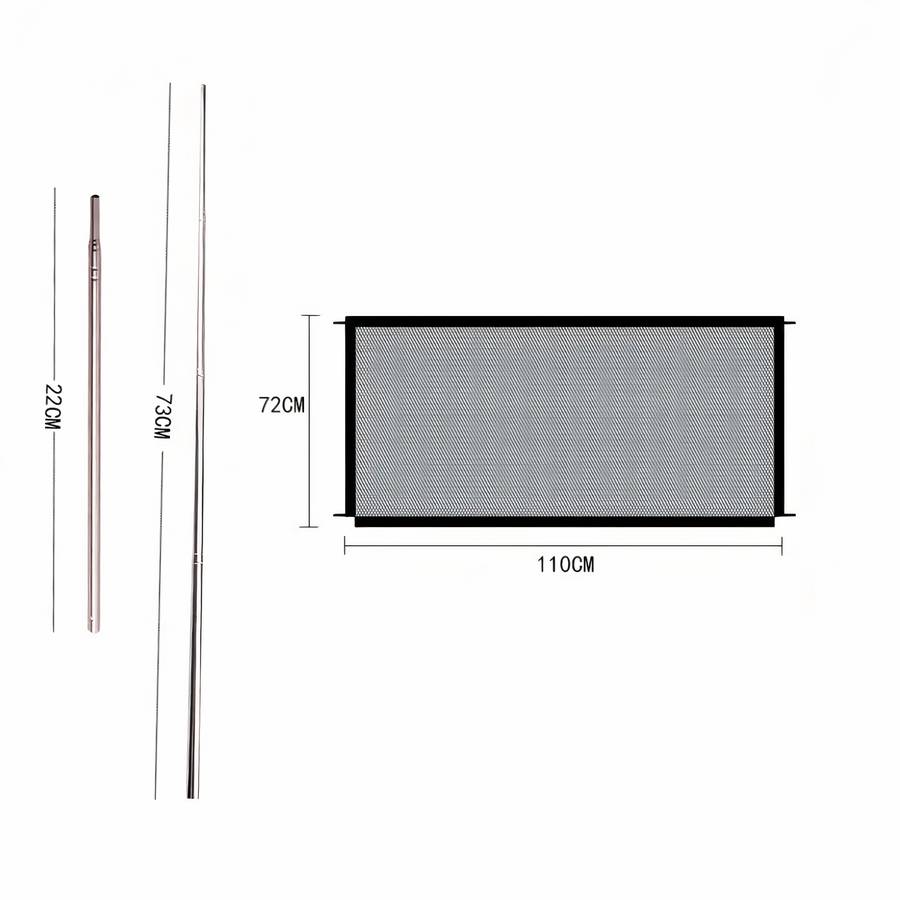 Dog Mesh Barrier Gate Pet Safety Gate for Dogs