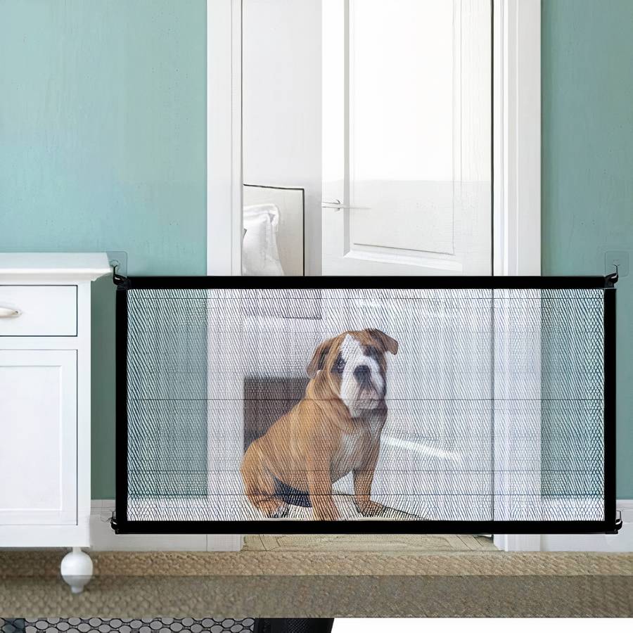 Dog Mesh Barrier Gate Pet Safety Gate for Dogs