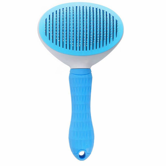 Self Cleaning Dog Grooming Brush for Shedding Control and Easy Coat Maintenance