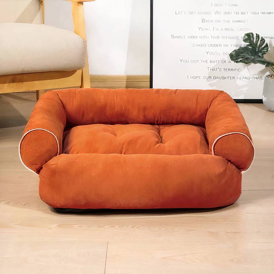 Dog Sofa Bed Convertible Couch Pet Sleeper Plush Comfortable Lounge