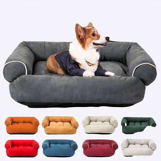 Dog Sofa Bed Convertible Couch Pet Sleeper Plush Comfortable Lounge