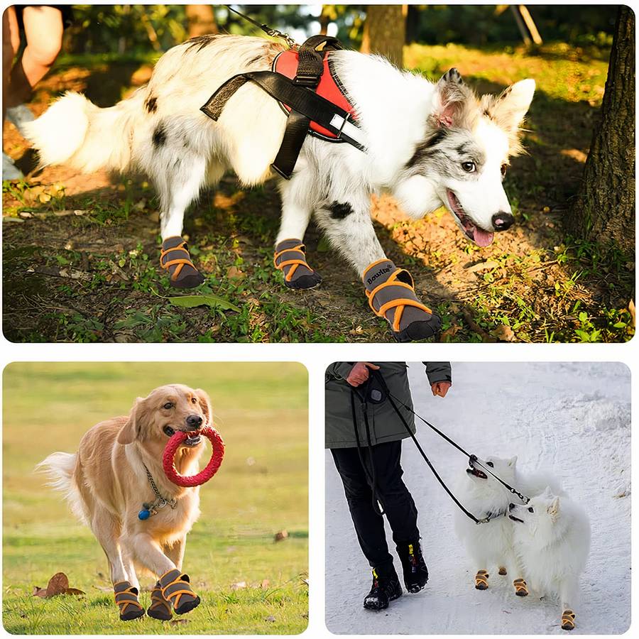 Waterproof Breathable Dog Booties for All Weather Protection