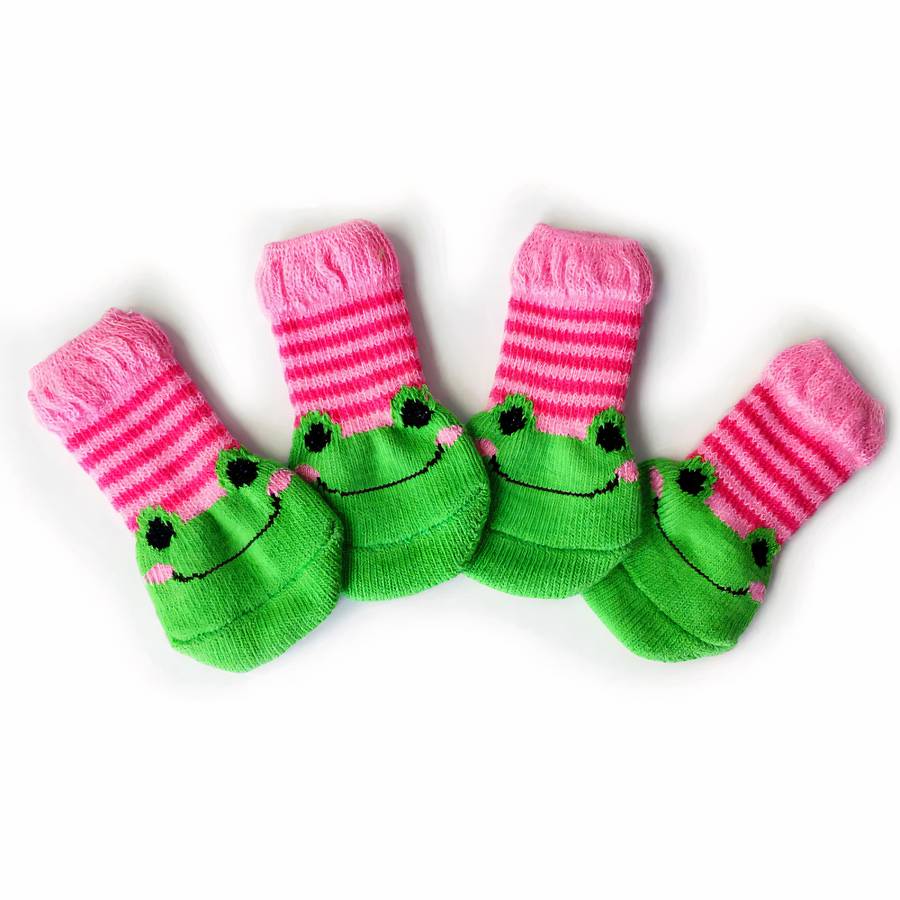Thick Warm Colorful Dog Slippers for Extra Comfort and Protection