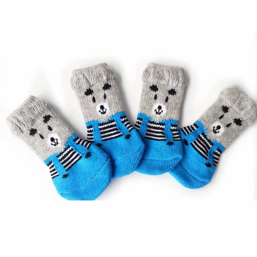 Thick Warm Colorful Dog Slippers for Extra Comfort and Protection
