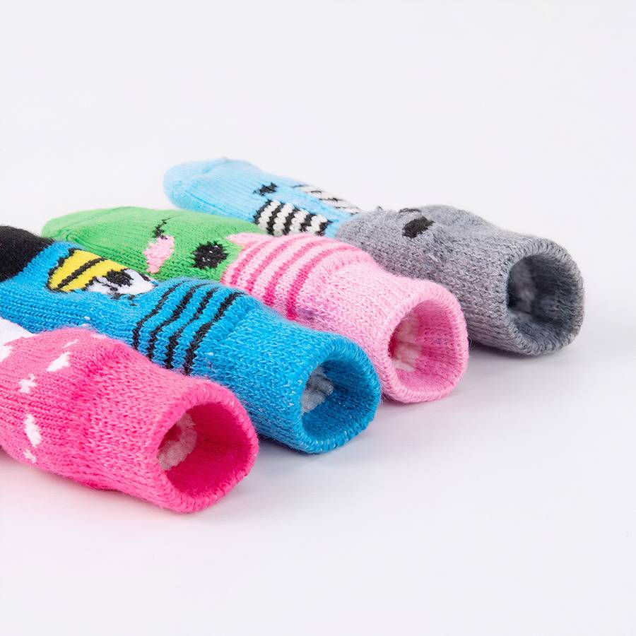 Thick Warm Colorful Dog Slippers for Extra Comfort and Protection