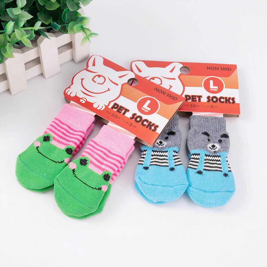 Thick Warm Colorful Dog Slippers for Extra Comfort and Protection
