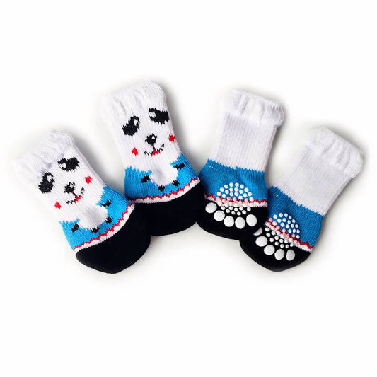 Thick Warm Colorful Dog Slippers for Extra Comfort and Protection
