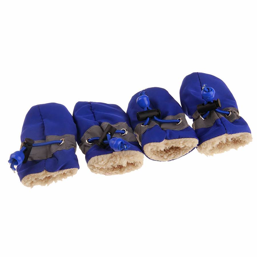 Solid Color Warm Dog Slippers Cozy Non Slip Pet Booties for Small Medium Large Dogs