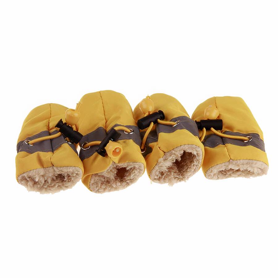 Solid Color Warm Dog Slippers Cozy Non Slip Pet Booties for Small Medium Large Dogs