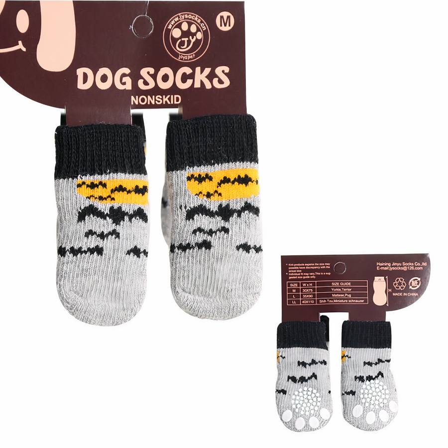 Multicolor Warm Cotton Dog Booties Cozy Pet Slippers for Small to Large Dogs