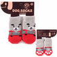 Multicolor Warm Cotton Dog Booties Cozy Pet Slippers for Small to Large Dogs