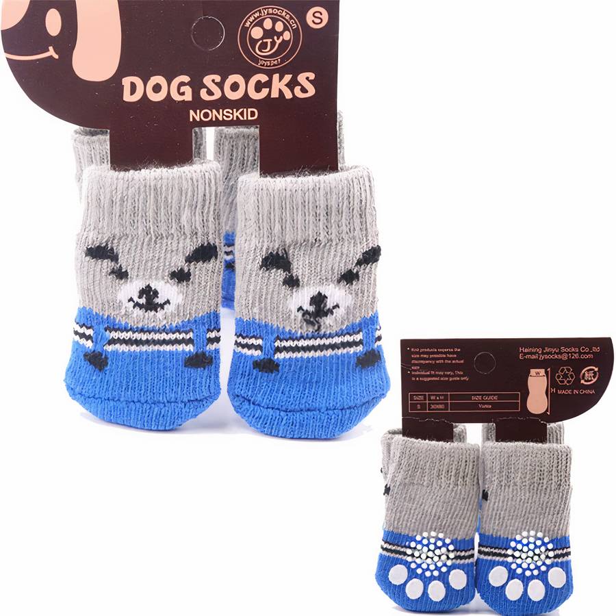 Multicolor Warm Cotton Dog Booties Cozy Pet Slippers for Small to Large Dogs