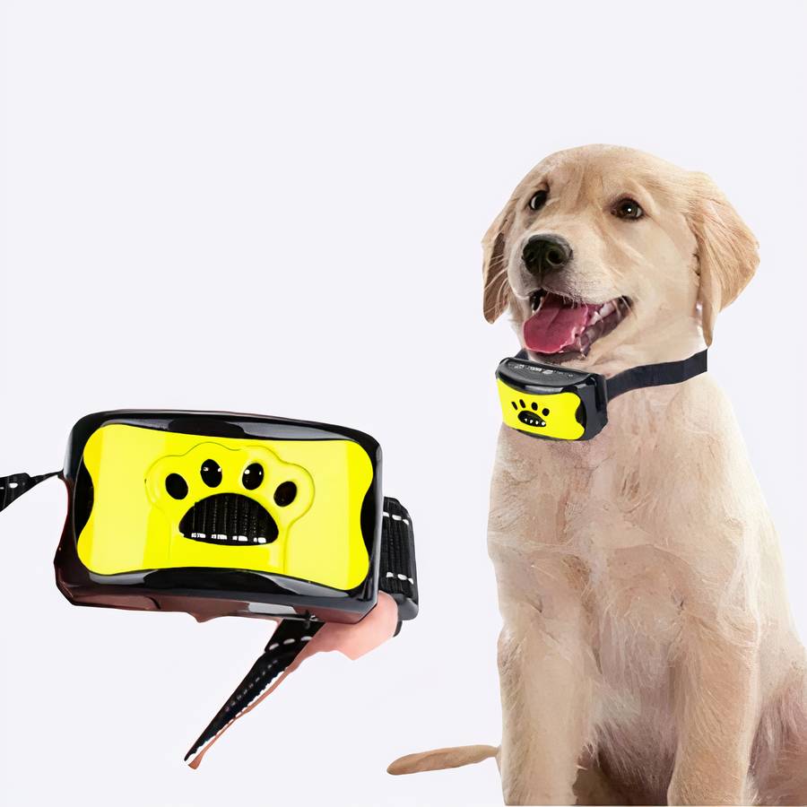 Dog Paw Print Anti Bark Collar Adjustable No Barking Training Device