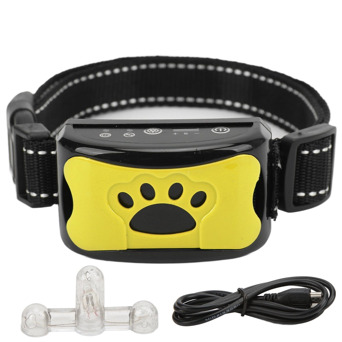 Dog Paw Print Anti Bark Collar Adjustable No Barking Training Device