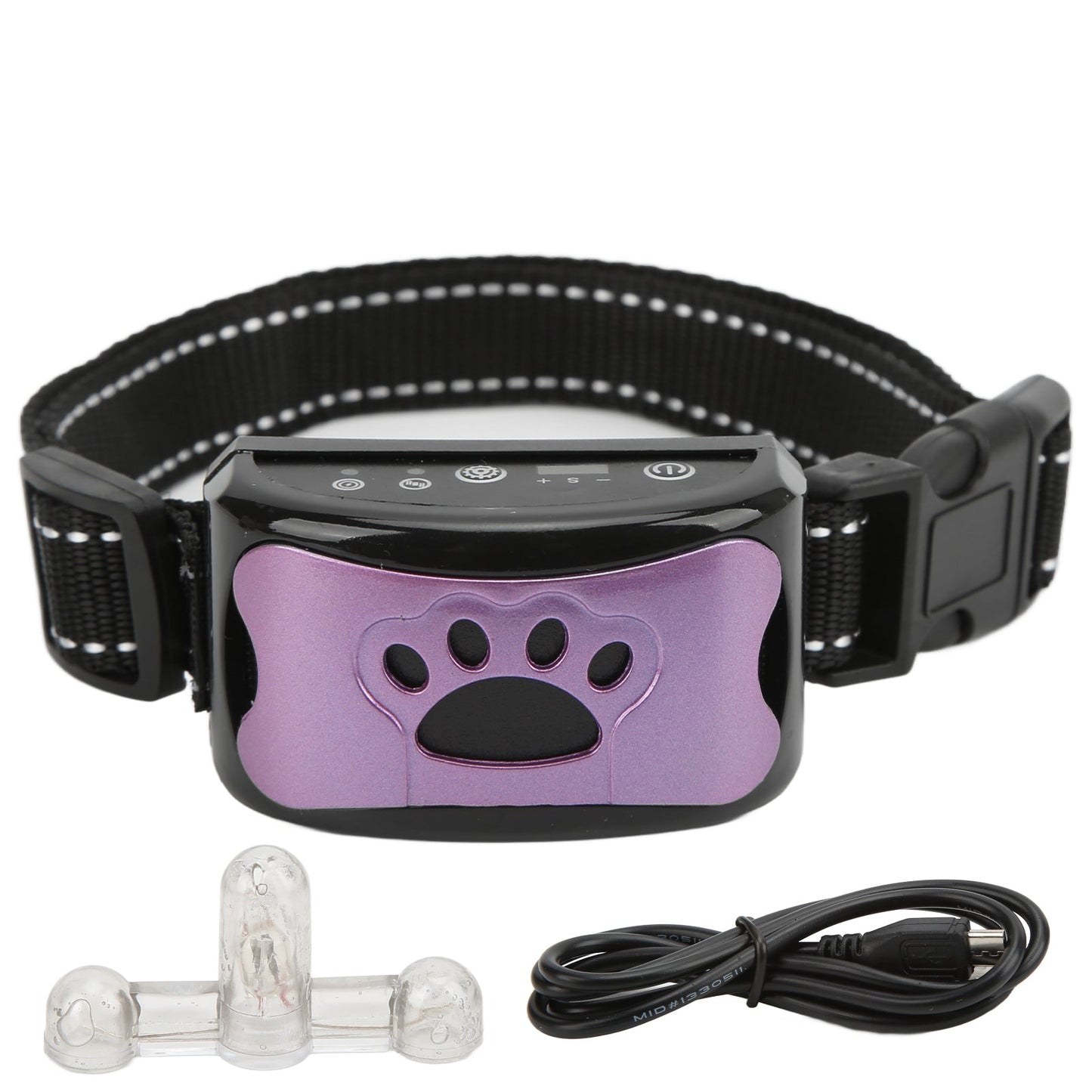 Dog Paw Print Anti Bark Collar Adjustable No Barking Training Device