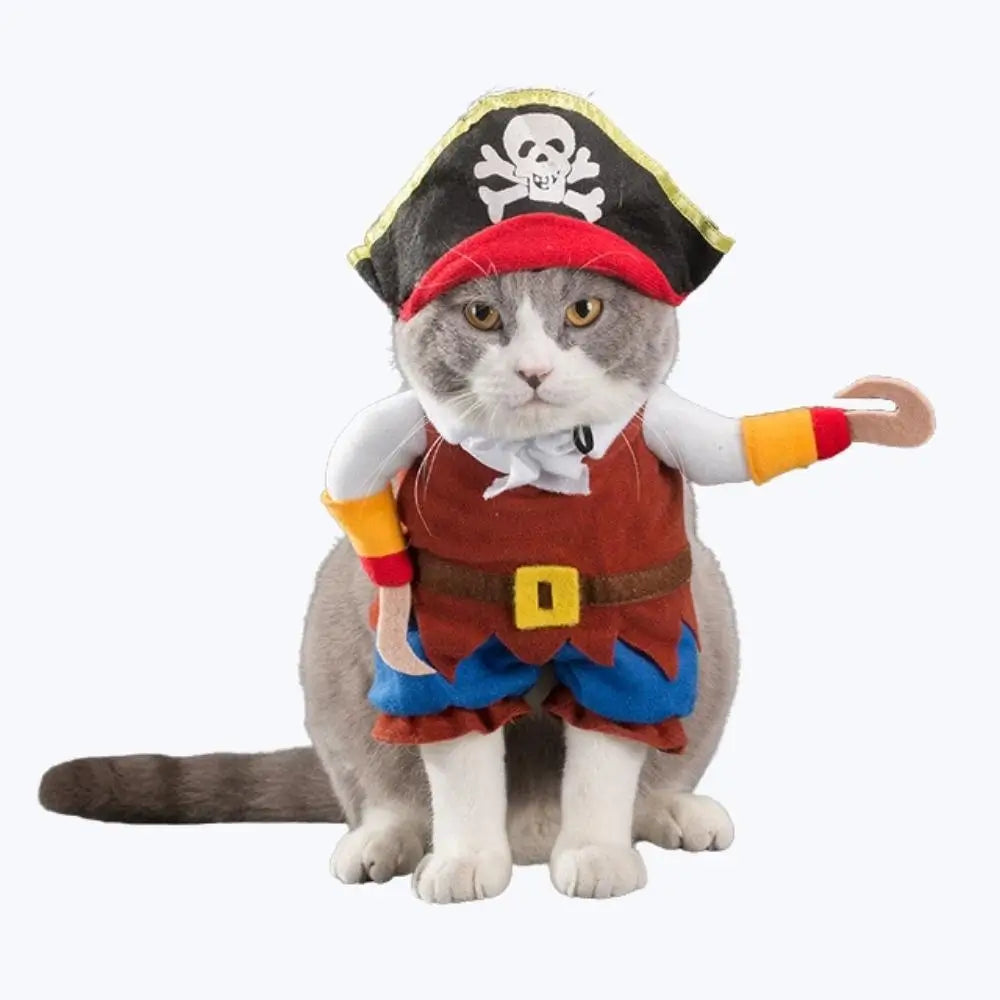 Funny Pirate Cat Costume