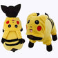Pikachu Cat Costume Cute Pokemon Pet Outfit Halloween Dress Up