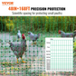 Electric Fence Netting Kit 4ft x 168ft - PE Mesh Fence with Posts and Double-Pointed Stakes - Portable Utility Poultry Chicken Fence
